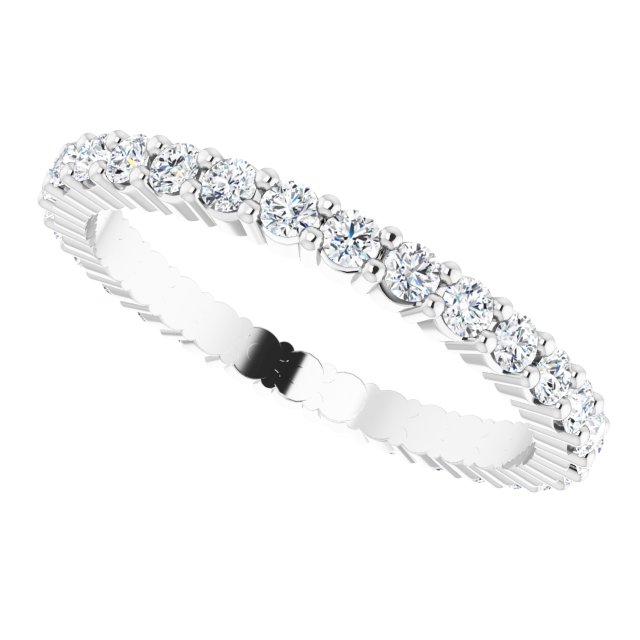 5/8 CTW Natural Diamond Eternity Band, 1.9 x 1.9 mm