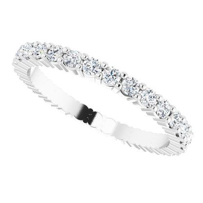 5/8 CTW Natural Diamond Eternity Band, 1.9 x 1.9 mm