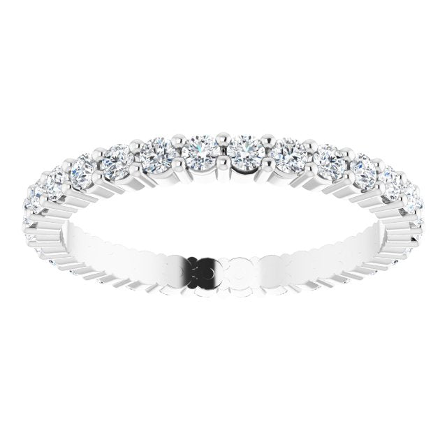 5/8 CTW Natural Diamond Eternity Band, 1.9 x 1.9 mm