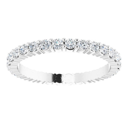 5/8 CTW Natural Diamond Eternity Band, 1.9 x 1.9 mm