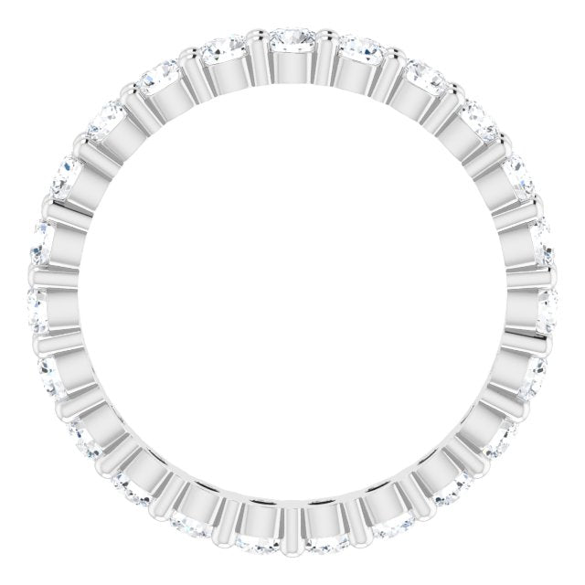 1 1/6 CTW Natural Diamond Eternity Band, 2.45 mm