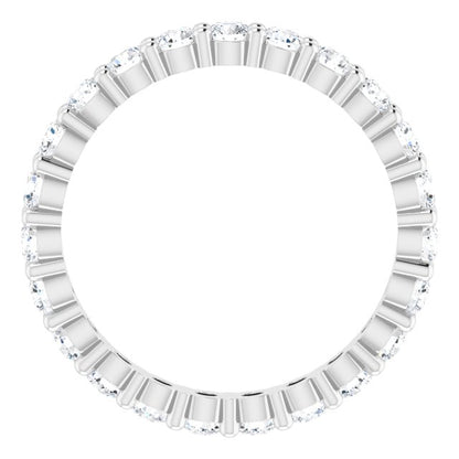 1 1/6 CTW Natural Diamond Eternity Band, 2.45 mm