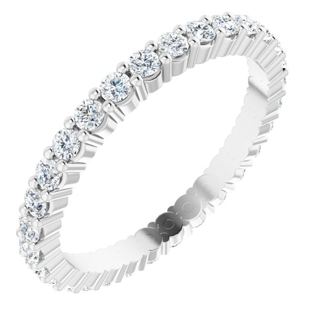 5/8 CTW Natural Diamond Eternity Band, 1.9 x 1.9 mm