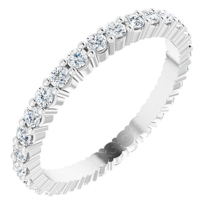 5/8 CTW Natural Diamond Eternity Band, 1.9 x 1.9 mm