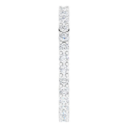 5/8 CTW Natural Diamond Eternity Band, 1.9 x 1.9 mm