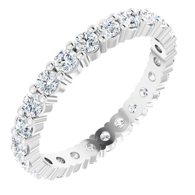 1 1/5 CTW Natural Diamond Eternity Band, 2.45 mm