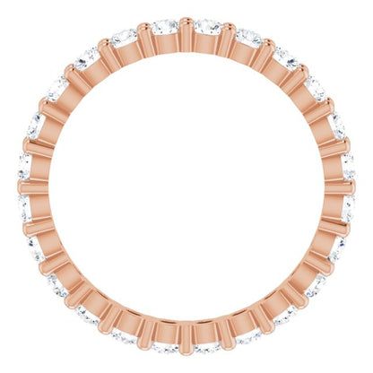 1 1/5 CTW Natural Diamond Eternity Band, 2.45 mm