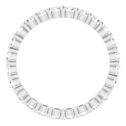 1 1/5 CTW Natural Diamond Eternity Band, 2.45 mm