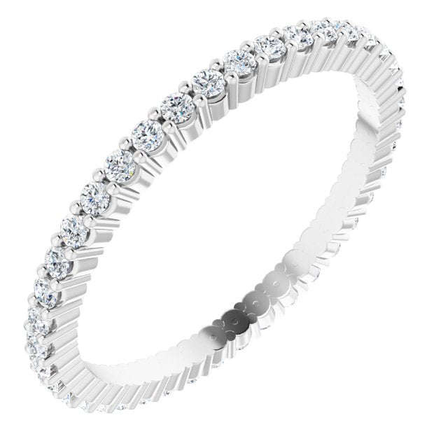 3/8 CTW Natural Diamond Eternity Band, 1.5 mm