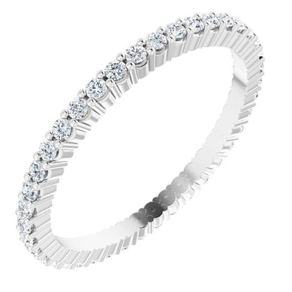 3/8 CTW Natural Diamond Eternity Band, 1.5 mm