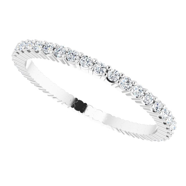 3/8 CTW Natural Diamond Eternity Band, 1.5 mm