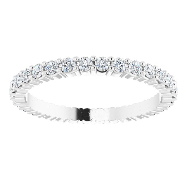 5/8 CTW Natural Diamond Eternity Band, 1.9 x 1.9 mm