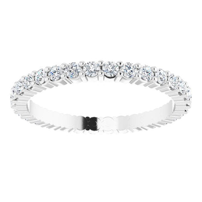 5/8 CTW Natural Diamond Eternity Band, 1.9 x 1.9 mm