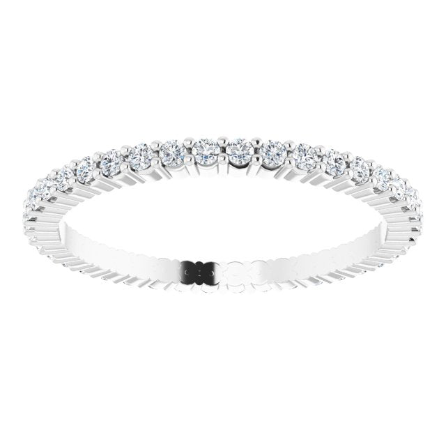 3/8 CTW Natural Diamond Eternity Band, 1.5 mm