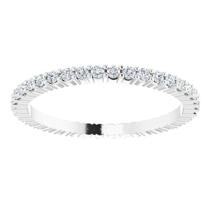 3/8 CTW Natural Diamond Eternity Band, 1.5 mm