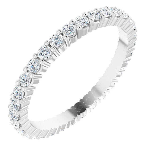 5/8 CTW Natural Diamond Eternity Band, 1.9 x 1.9 mm