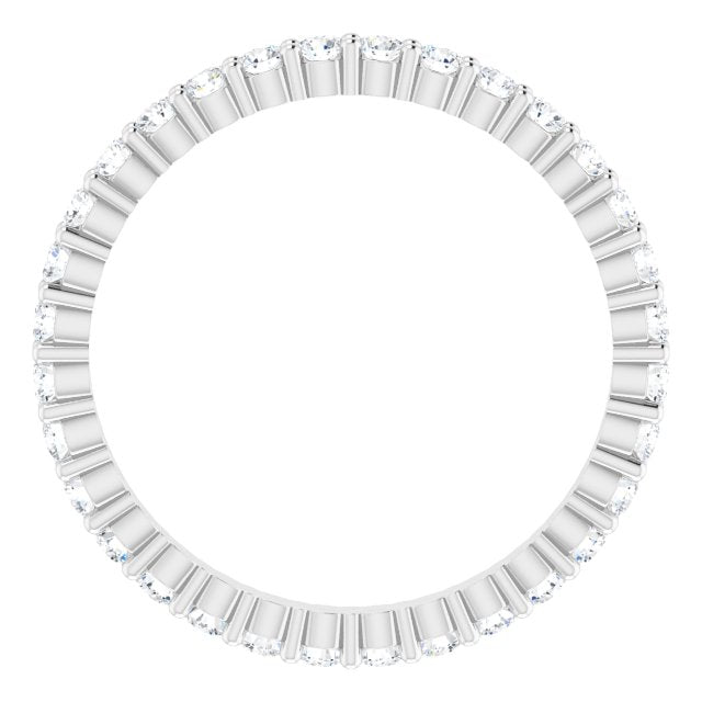 5/8 CTW Natural Diamond Eternity Band, 1.9 x 1.9 mm