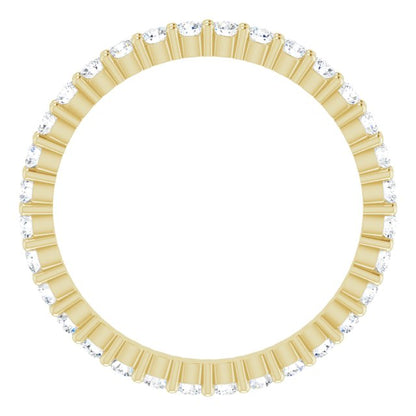 3/8 CTW Natural Diamond Eternity Band, 1.9 x 1.9 mm
