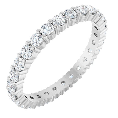 3/4 CTW Natural Diamond Eternity Band, 2.2 mm