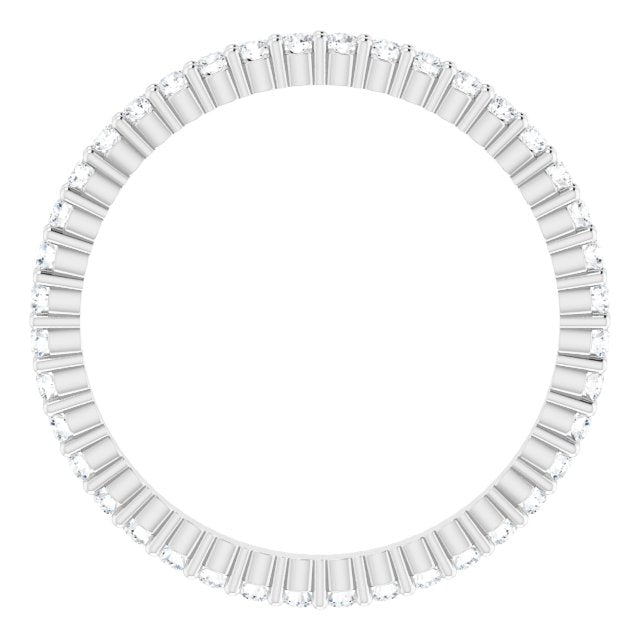 3/8 CTW Natural Diamond Eternity Band, 1.5 mm