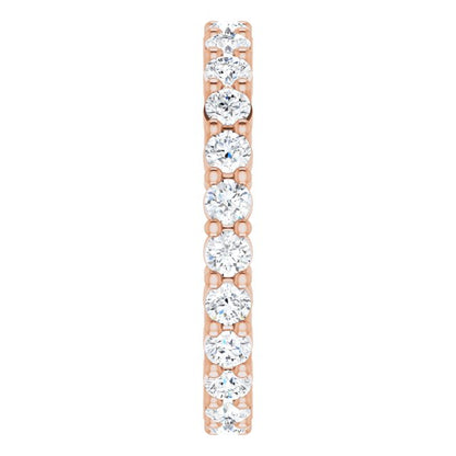 1 1/5 CTW Natural Diamond Eternity Band, 2.45 mm