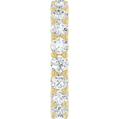 2 1/4 CTW Lab-Grown Diamond Eternity Band, Shared-Prong