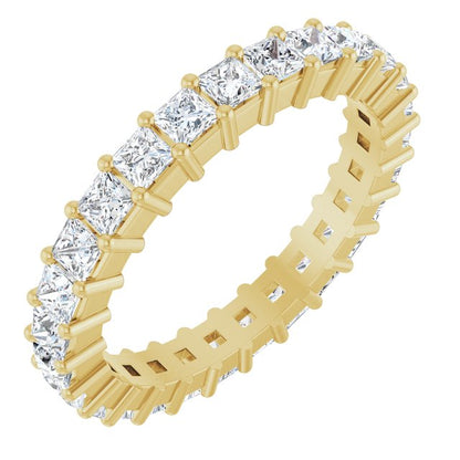 1 9/10 CTW Lab-Grown Diamond Eternity Band, Shared-Prong