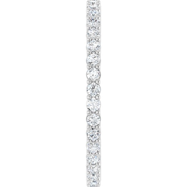 1/2 CTW Natural Diamond Eternity Band, 1.7 mm, Shared-Prong