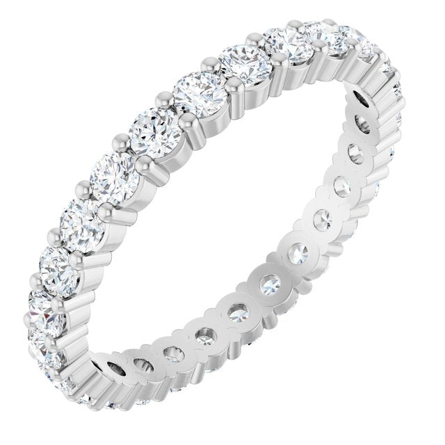 1 1/3 CTW Natural Diamond Eternity Band, 2.45 mm