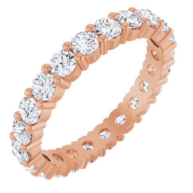 1 1/2 CTW Lab-Grown Diamond Eternity Band, Shared-Prong