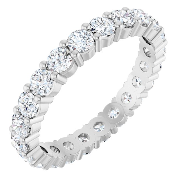 1 1/2 CTW Lab-Grown Diamond Eternity Band, Shared-Prong