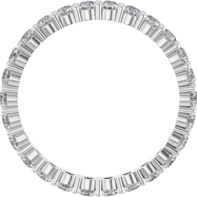 1 1/3 CTW Natural Diamond Eternity Band, 2.45 mm