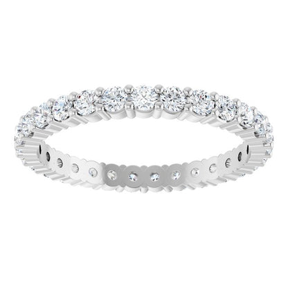 3/4 CTW Natural Diamond Eternity Band, Shared-Prong