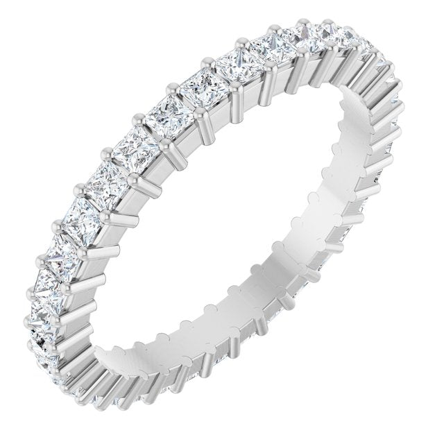 1 1/5 CTW Lab-Grown Diamond Eternity Band, Shared-Prong