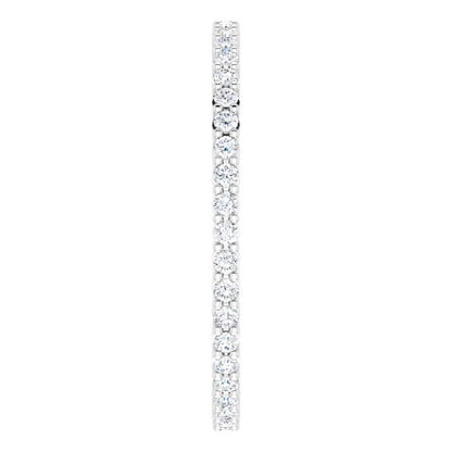 3/8 CTW Lab-Grown Diamond Eternity Band, Shared-Prong