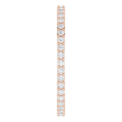 3/8 CTW Lab-Grown Diamond Eternity Band, Shared-Prong