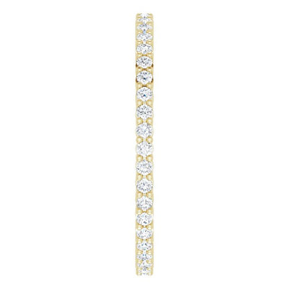 3/8 CTW Lab-Grown Diamond Eternity Band, Shared-Prong