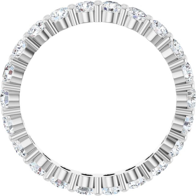 1 1/2 CTW Lab-Grown Diamond Eternity Band, Shared-Prong