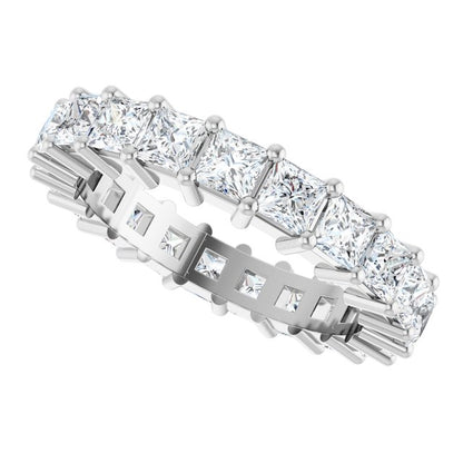 3 3/8 CTW Natural Diamond Eternity Band, Shared-Prong