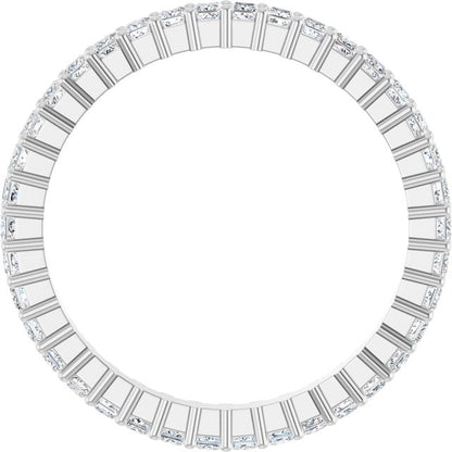 9/10 CTW Natural Diamond Eternity Band, 2.16 mm, Shared-Prong