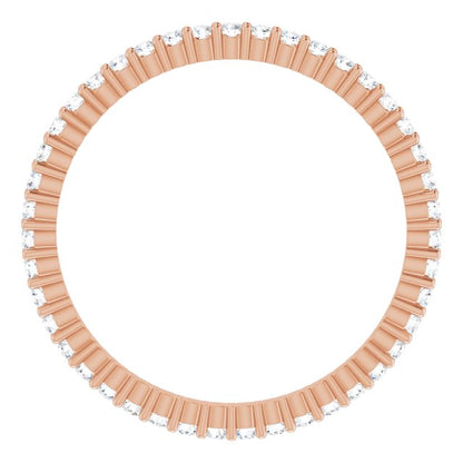3/8 CTW Lab-Grown Diamond Eternity Band, Shared-Prong