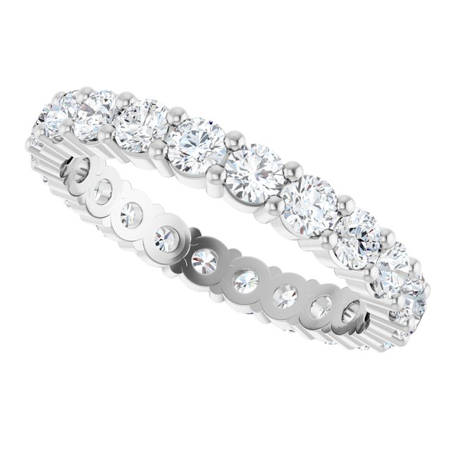 1 1/2 CTW Lab-Grown Diamond Eternity Band, Shared-Prong