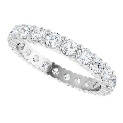 1 1/2 CTW Lab-Grown Diamond Eternity Band, Shared-Prong