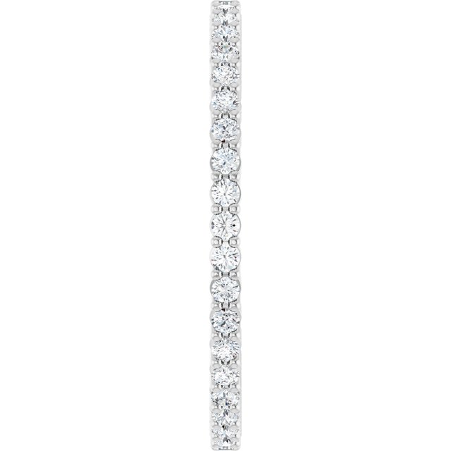 3/8 CTW Natural Diamond Eternity Band, 1.5 mm, Shared-Prong