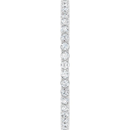 3/8 CTW Natural Diamond Eternity Band, 1.5 mm, Shared-Prong