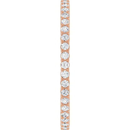1/3 CTW Lab-Grown Diamond Eternity Band, Shared-Prong