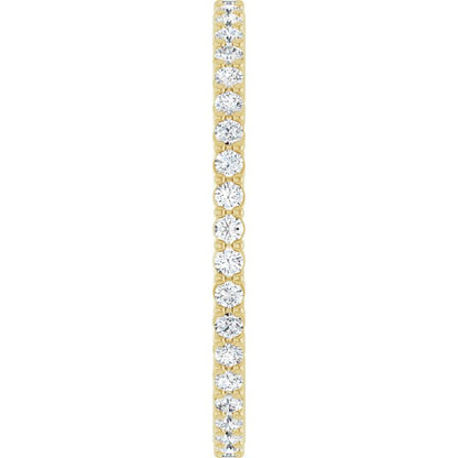 1/3 CTW Lab-Grown Diamond Eternity Band, Shared-Prong
