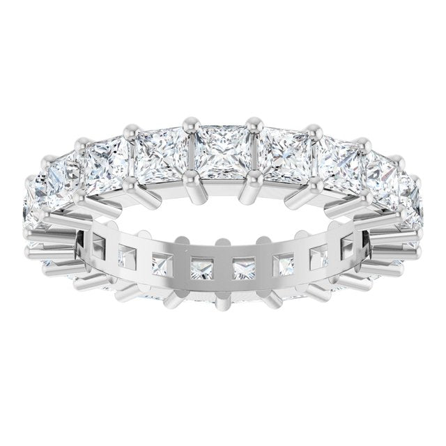 3 3/8 CTW Natural Diamond Eternity Band, Shared-Prong