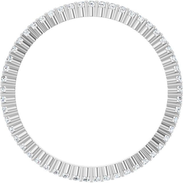 1/5 CTW Natural Diamond Eternity Band, Shared-Prong