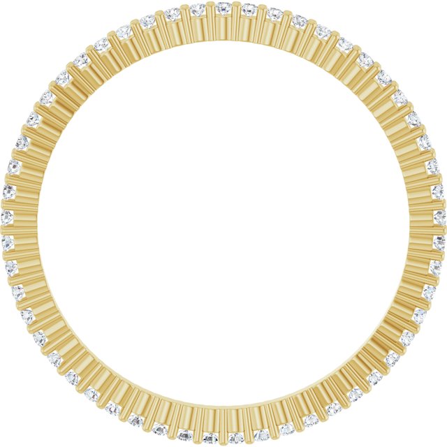 1/5 CTW Natural Diamond Eternity Band, Shared-Prong
